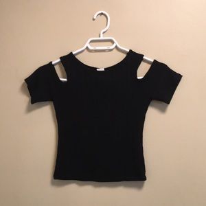 Black crop top